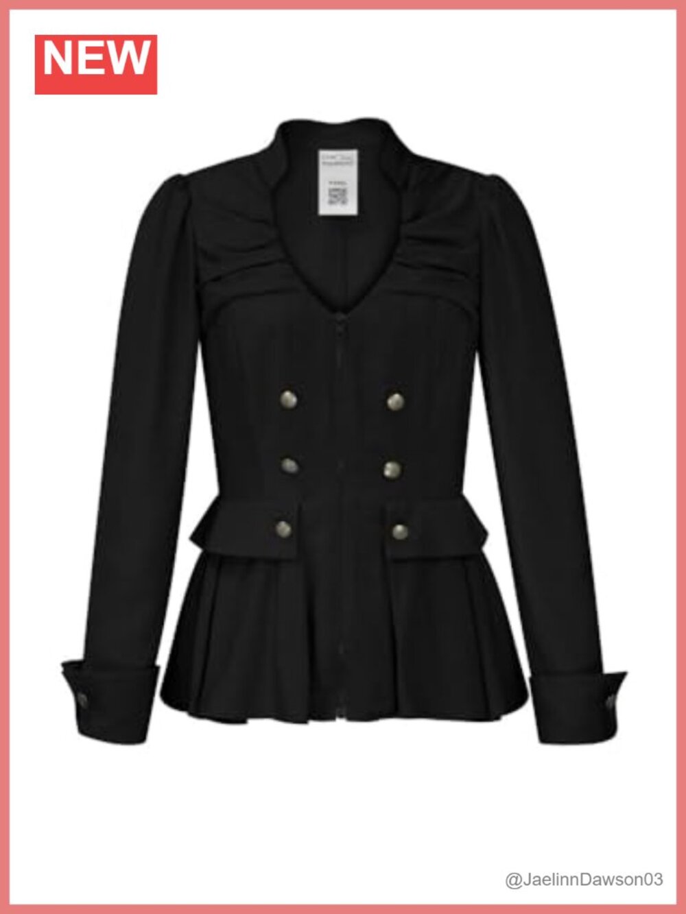 Tencel Lycra Zip Blazer with Pleats, Long Sleeve Loose Fit Classic